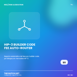 HIP-3 Builder Code Fee Auto-Router