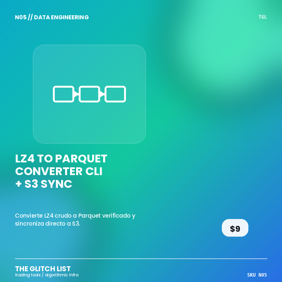 LZ4 to Parquet Converter CLI + S3 Sync