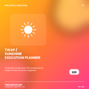 TWAP / Sunshine Execution Planner