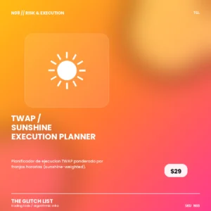TWAP / Sunshine Execution Planner