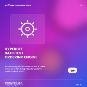 HyperBFT Backtest Ordering Engine — Python/Polars