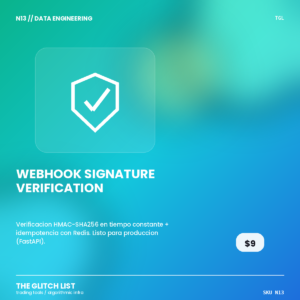 Webhook Signature Verification — FastAPI
