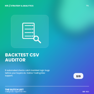 Backtest CSV Auditor
